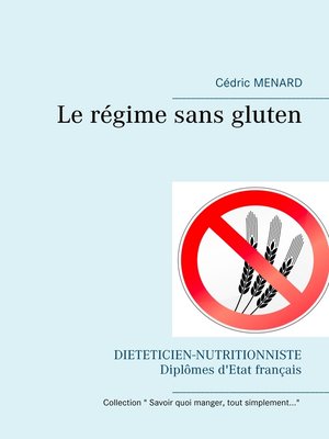 cover image of Le régime sans gluten